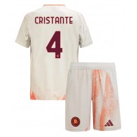 Dres AS Roma Bryan Cristante #4 Gostujuci za djecu 2024-25 Kratak Rukav (+ kratke hlače)